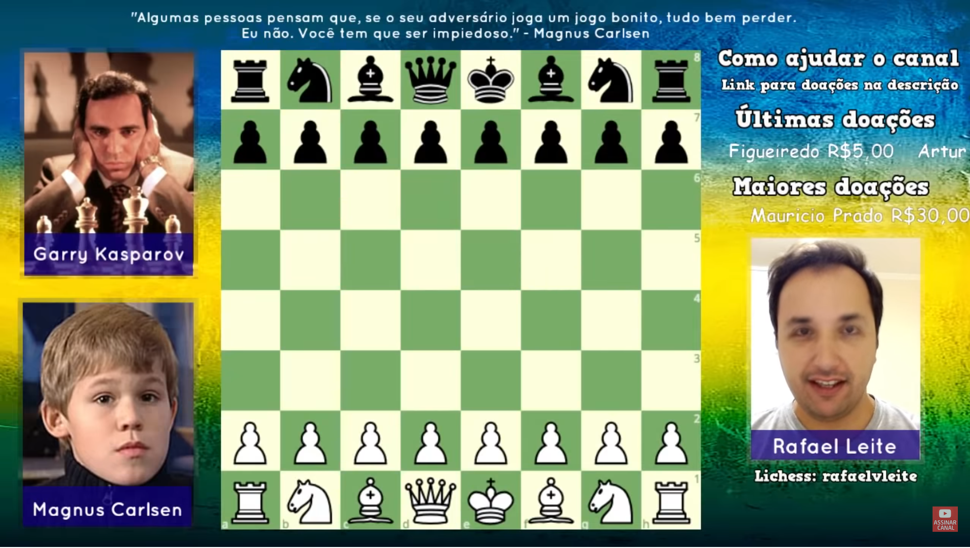 Magnus Carlsen vs. Garry Kasparov - Reykjavik Rapid 2004 