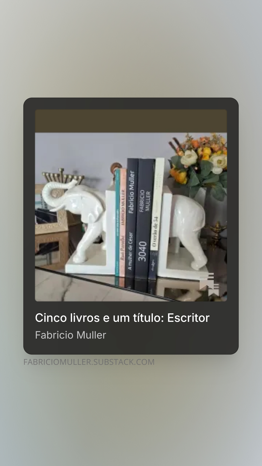 Cinco livros e um título: Escritor – A materialização de um desejo que me acompanha desde a infância