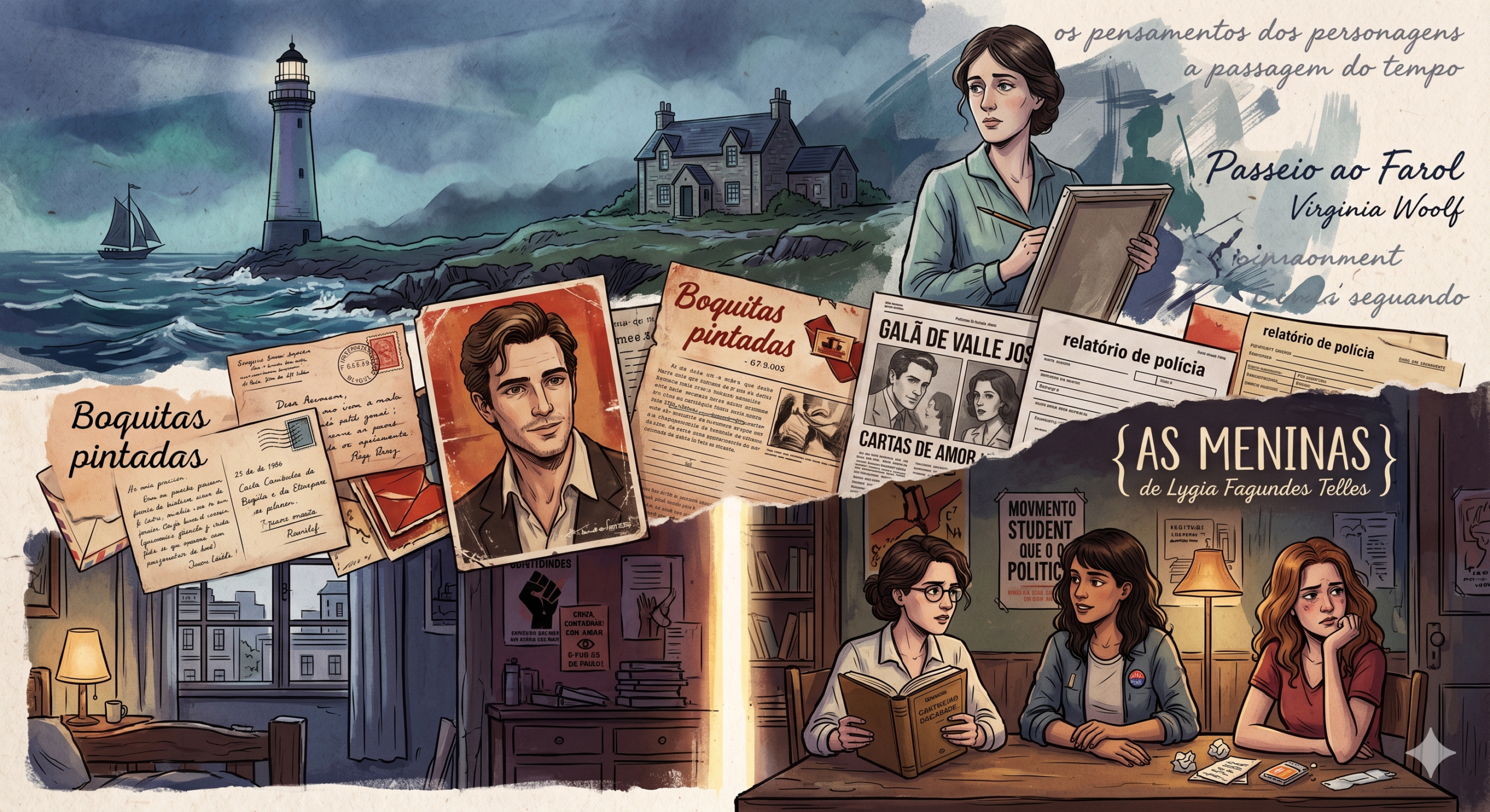 O Leitor Descuidado – Revisitando as sombras de Virginia Woolf e descobrindo os labirintos de Manuel Puig e Lygia Fagundes Telles